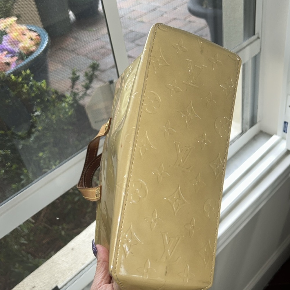 Auth Louis Vuitton Vernis Reade PM Cream Tan Lt Beige Purse Bag Luxury Designer - Picture 17 of 17